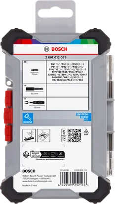 Juego de puntas de destornillador extra duras Bosch , 6 x 50 piezas.